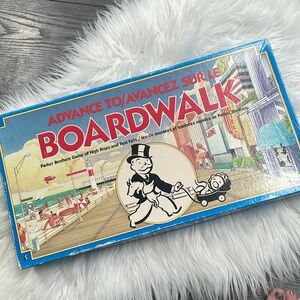 Vintage ADVANCED TO BOARDWALK Board Game 1985 Parker Brother  (French / English)